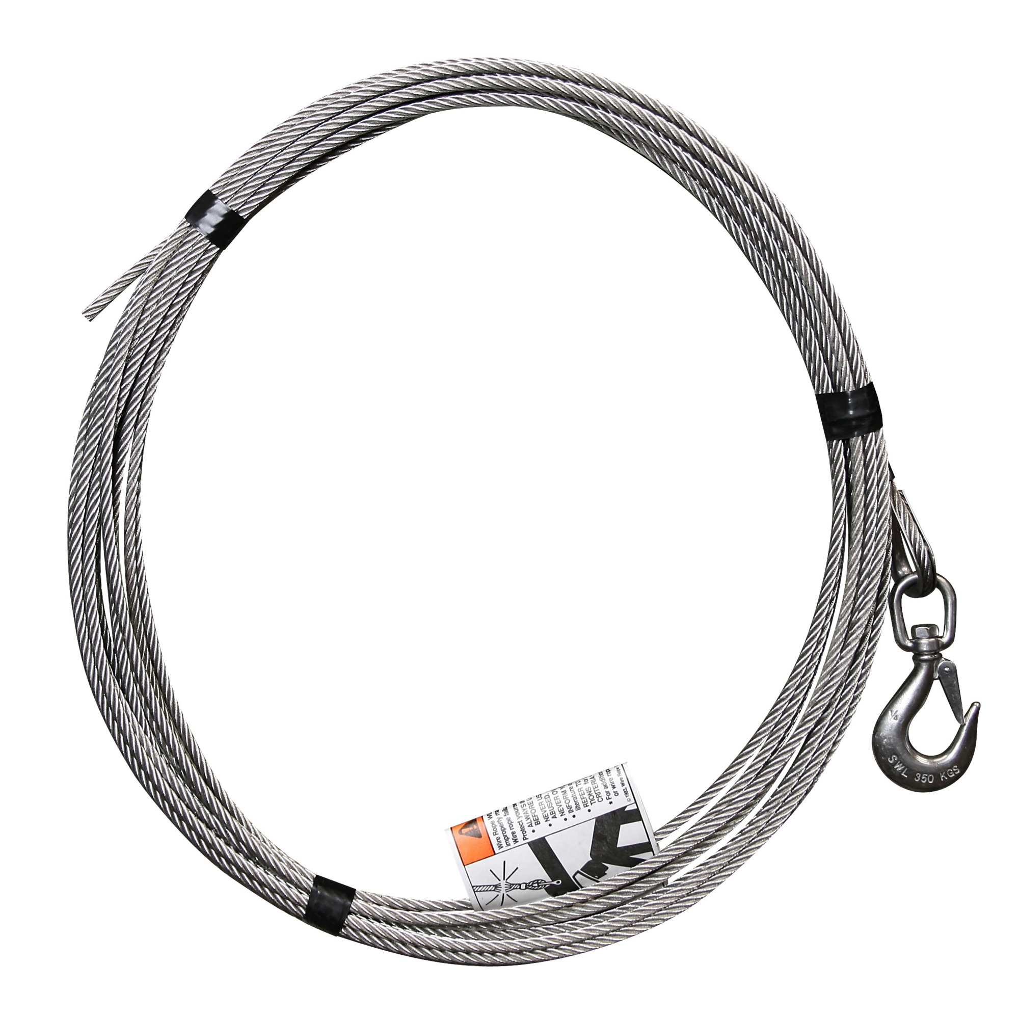 OZ Lifting Products, 1/4in. x 15ft. lift - Stainless cable assembly, Length 15 ft, Pieces (qty.) 1 Model# OZSS.25-15